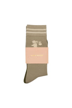 Load image into Gallery viewer, Karen Walker Runaway Girl Socks 2 Pack - Sage/Olive Hyde Boutique
