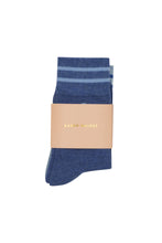 Load image into Gallery viewer, Karen Walker Runaway Girl Socks 2 Pack - Blue/Light Blue
