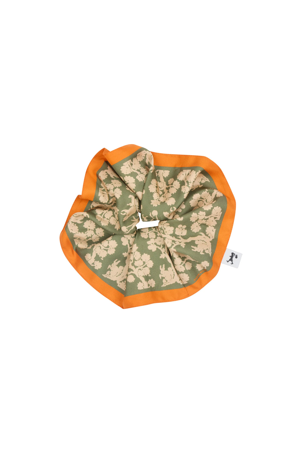 Karen Walker XL Silk Scrunchie - Olive Hyde Boutique