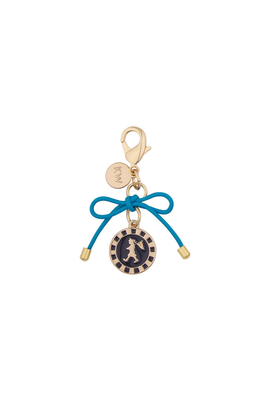 Karen Walker Sailor Girl Charm - Gold/Navy