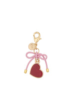 Load image into Gallery viewer, Karen Walker Heart Charm - Gold/Red
