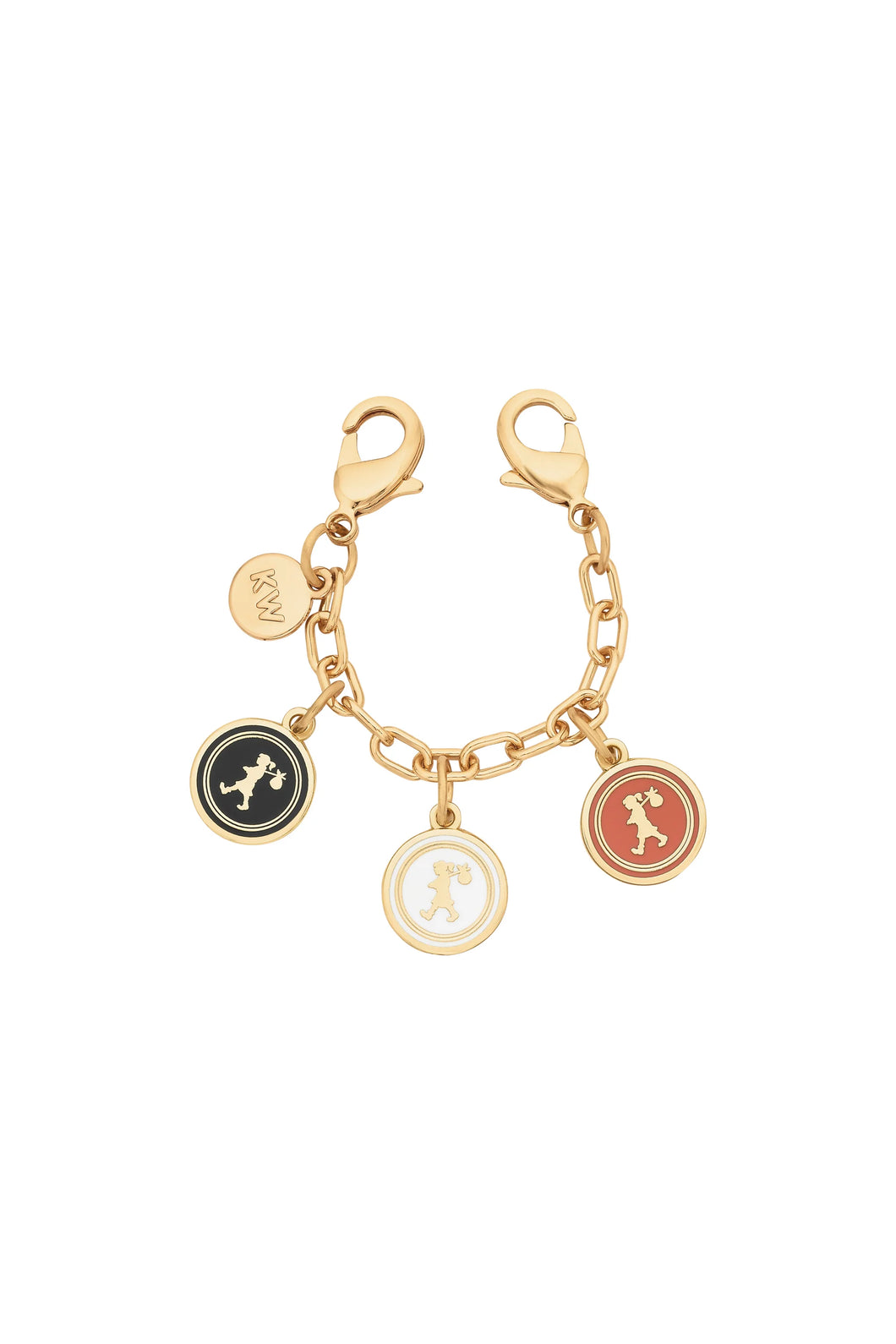 Karen Walker Coins Chain Charm - Gold/Brown