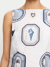Load image into Gallery viewer, Kivari Alessia Mini Dress - Cream Navy Hyde Boutique
