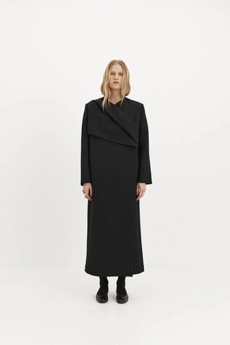 Harris Tapper Roan Wrap Coat - Black Hyde Boutique