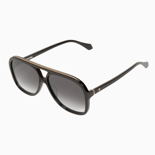 Valley Eyewear Bang - Gloss Black with Matte Black Metal Trim Gradient Lense  Hyde Boutique   