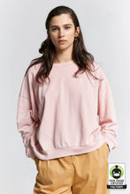 Load image into Gallery viewer, Karen Walker Embroidered Runaway Girl Organic Cotton Crewneck Sweatshirt - Dusty Pink  Hyde Boutique   
