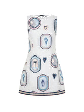 Load image into Gallery viewer, Kivari Alessia Mini Dress - Cream Navy Hyde Boutique
