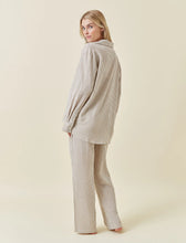 Load image into Gallery viewer, Papinelle x Karen Walker Seersucker Stripe Full Length PJ Set - Nutria  Hyde Boutique   
