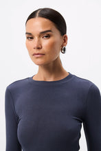 Load image into Gallery viewer, Mossman Brooklyn Top - Sapphire Apparel > Women > Clothing > Tops > Long Sleeve Tops > Ribbed Jersey Tops > Mossman Hyde Boutique
