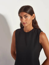 Load image into Gallery viewer, Juliette Hogan Indigo Tie Tunic - Black Luxe Crepe  Hyde Boutique   
