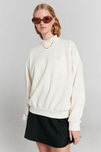 Load image into Gallery viewer, Karen Walker Runaway Girl Cotton Crewneck Sweatshirt - Ecru
