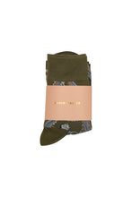Load image into Gallery viewer, Karen Walker Carousel Socks 2 Pack - Green Multi
