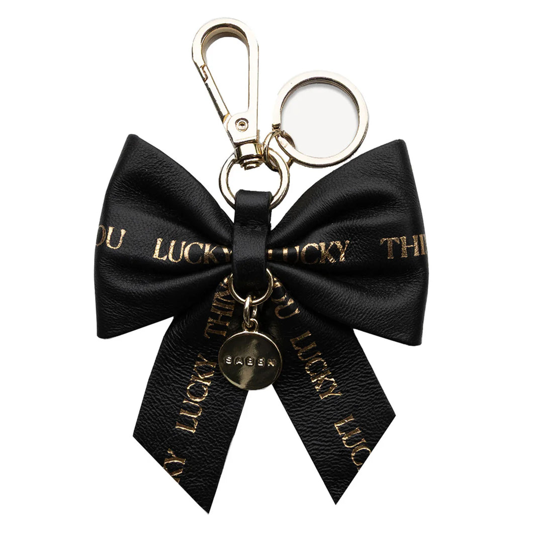 Saben Charm Keyring - Black Ribbon Hyde Boutique