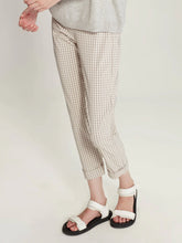 Load image into Gallery viewer, Sills Gingham Cuffed Hepburn - Natural  Hyde Boutique   
