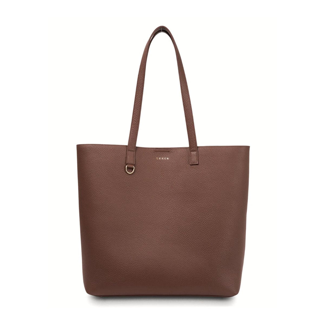 SABEN Carter Tote - Umber + Umber Chain Print
