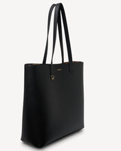 Load image into Gallery viewer, SABEN Carter Tote  - Black + Umber Chain Print
