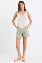 Load image into Gallery viewer, Among The Brave Rumble Denim Shorts - Khaki
