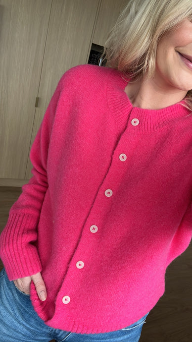 Drama The Label Ashbury Cardi - Hot Pink Hyde Boutique