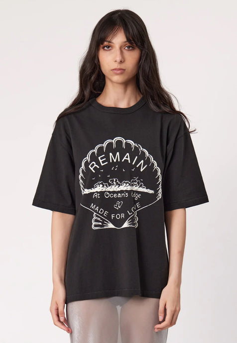 Remain Oceans Edge Tee - Washed Black  Hyde Boutique   