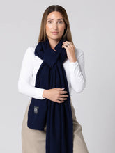 Load image into Gallery viewer, Dark Hampton The Clements Wool Scarf - Navy Arriving First Week June Hyde Boutique
