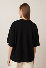 Load image into Gallery viewer, Kowtow Oversized Boxy Tee - Black Shirts &amp; Tops Kowtow   
