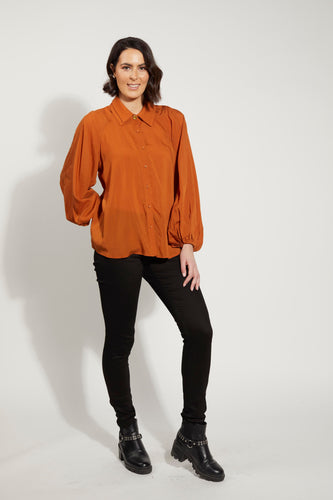 Drama the Label Two Point Shirt - Terracotta  Hyde Boutique   
