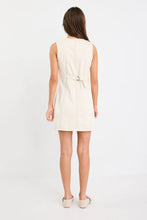 Load image into Gallery viewer, Among The Brave Avenue Denim Mini Vest Dress - Ecru Arriving Thursday
