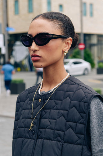 Karen Walker Quilted Voyager Vest - Black Hyde Boutique