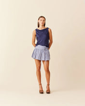 Load image into Gallery viewer, Ruby Rodeo Mini Skirt - Navy Stripe Hyde Boutique
