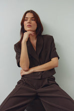 Load image into Gallery viewer, Noella New Darryl High Waisted Pant - Chocolate Arriving Start August
