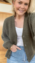 Load image into Gallery viewer, Drama The Label Taffy Cardi - Olive Green
