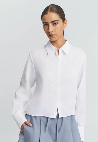 Jac + Jack Iona Linen Shirt - White Hyde Boutique