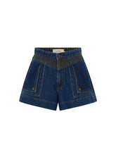 Load image into Gallery viewer, Kivari Celene Denim Short - Indigo Hyde Boutique
