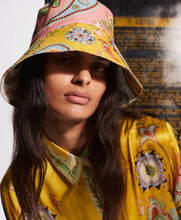 Load image into Gallery viewer, Alémais Pinball Linen Bucket Hat - Pink/Cream  Hyde Boutique   
