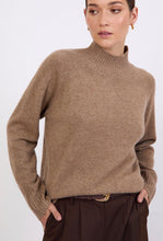 Load image into Gallery viewer, Marlow Cashmere Funnel Neck - Nutmeg Hyde Boutique
