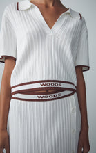 Load image into Gallery viewer, Viktoria &amp; Woods Surrealist Skirt - Ivory/Garnet  Hyde Boutique   
