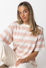 Load image into Gallery viewer, Clementine Candy Stripe Tee - Pink Hyde Boutique
