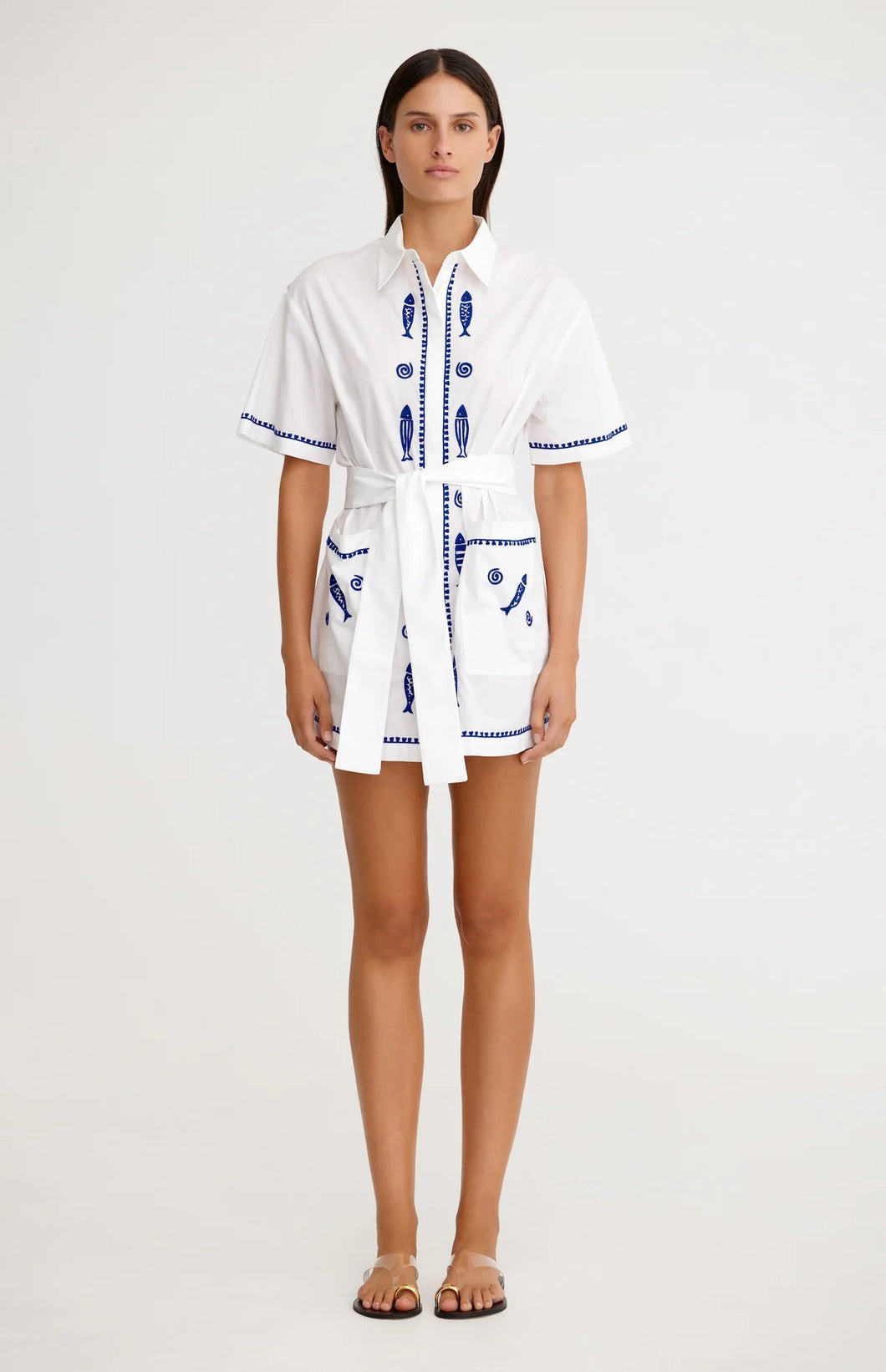 Significant Other Annette Shirt Dress - Ivory Hyde Boutique