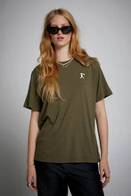 Load image into Gallery viewer, Karen Walker Embroidered Runaway Girl Classic T-Shirt - Hunter Green Hyde Boutique
