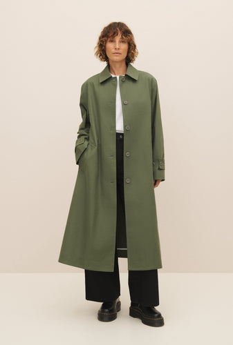 Kowtow Cleo Trench - Sage  Hyde Boutique   