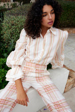 Load image into Gallery viewer, Aston Studio Lucinda Blouse - Peony/Antique Stripe Hyde Boutique
