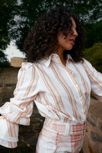 Load image into Gallery viewer, Aston Studio Lucinda Blouse - Peony/Antique Stripe Hyde Boutique
