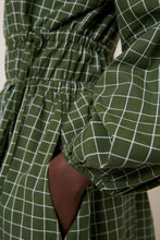 Load image into Gallery viewer, Kowtow Aspen Dress - Forest Green Grid Hyde Boutique
