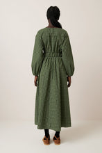 Load image into Gallery viewer, Kowtow Aspen Dress - Forest Green Grid Hyde Boutique
