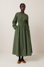 Load image into Gallery viewer, Kowtow Aspen Dress - Forest Green Grid Hyde Boutique
