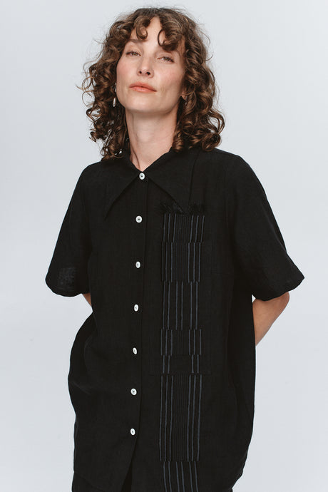Marle Atticus Shirt - Black Hyde Boutique