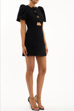 Load image into Gallery viewer, Rebecca Vallance Aubree Flower Mini Dress - Black  Hyde Boutique   
