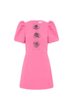 Load image into Gallery viewer, Rebecca Vallance Aubree Flower Mini Dress - Rose Pre Order  Hyde Boutique   
