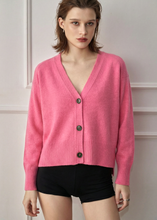 Load image into Gallery viewer, Alete Threads by Aleger Tiber Oversized Cardigan - Hot Pink Apparel > Women > Clothing > Knitwear > Cardigans > Alete Threads by Aleger Hyde Boutique
