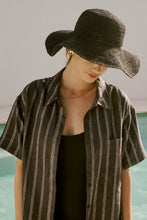 Load image into Gallery viewer, Marlow Amalfi Wide Brim Hat - Black Hyde Boutique
